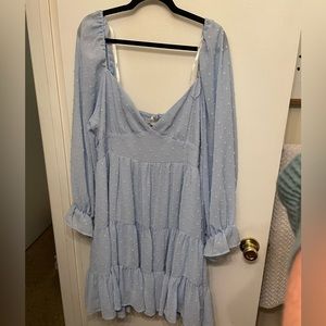 ARULA Light Blue Midi Dress